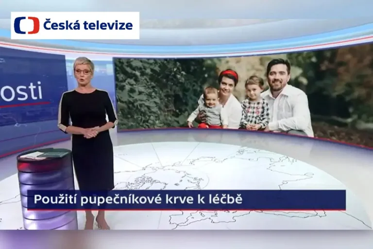 Česká televize: Využití pupečníkové krve k léčbě