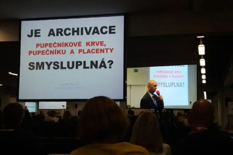 MUDr. Gabriel Pallay v Brně přednášel o významu pupečníkové krve a tkáně pupečníku