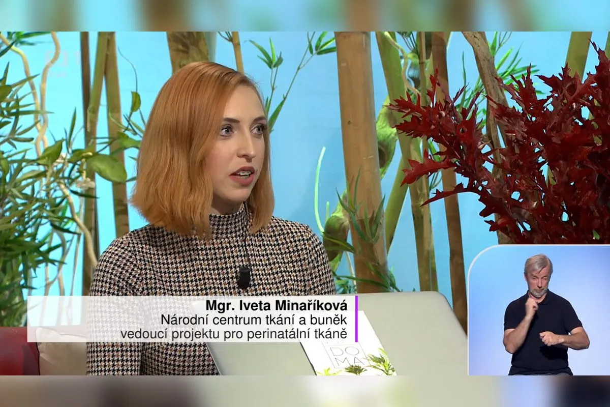 O placentě a jejím využití po porodu diskutovala v pořadu Sama doma Iveta Minaříková